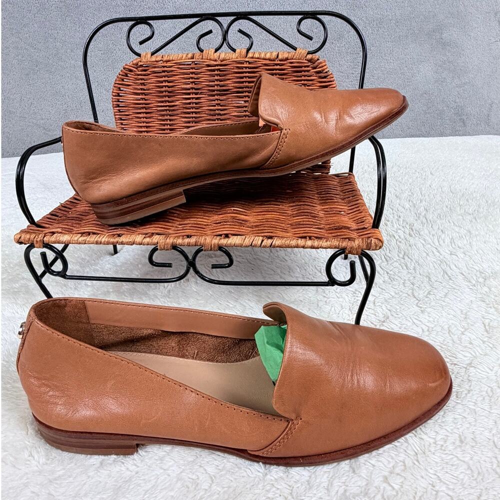 ALDO Veadith 2.0 Leather Loafers Women's 6.5 Tan Cognac Slip On Flats - Picture 5 of 10